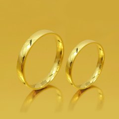 Altın Klasik Evlilik Alyansı 3mm Sarı - Çift Alyans