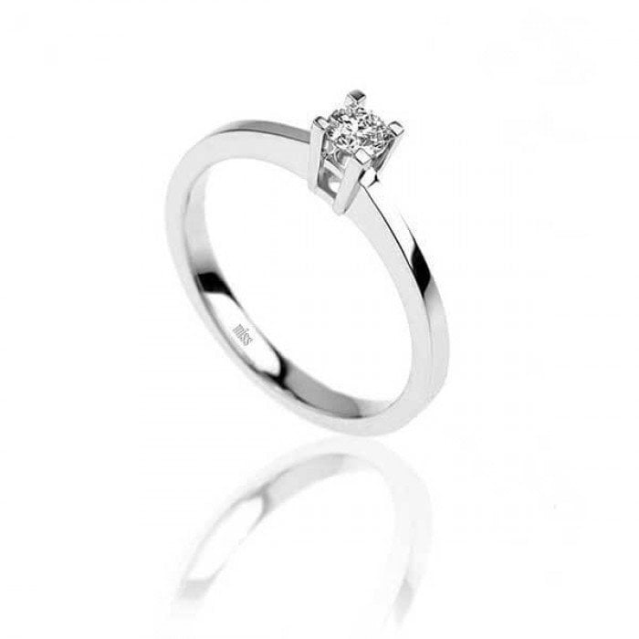 Tektaş Pırlanta Yüzük - G Renk 0,20 Karat 18 Ayar