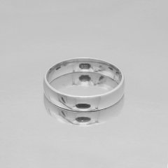 Altın Klasik Evlilik Alyansı 4mm Beyaz - Kadın Alyans 7-16 Ölçü Seçiniz