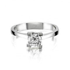 Tektaş Pırlanta Yüzük - 0,50 Karat 14 Ayar HRD