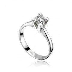 Tektaş Pırlanta Yüzük - 0,50 Karat 14 Ayar HRD