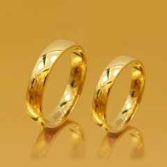 Altın Klasik Evlilik Alyansı 4mm Rose - Çift Alyans