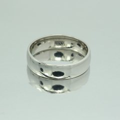 Altın Klasik Evlilik Alyansı 5mm Beyaz - Erkek Alyans 17-25 Ölçü Seçiniz