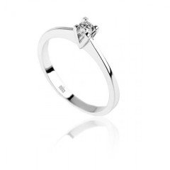 Tektaş Pırlanta Yüzük - 0,16 Karat 14 Ayar