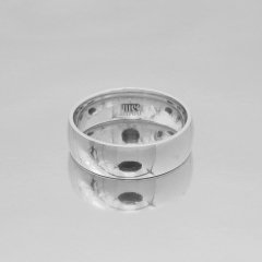 Altın Klasik Evlilik Alyansı 6mm Beyaz - Erkek Alyans 17-25 Ölçü Seçiniz