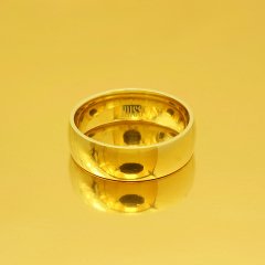 Altın Klasik Evlilik Alyansı 6mm Sarı - Erkek Alyans 17-25 Ölçü Seçiniz