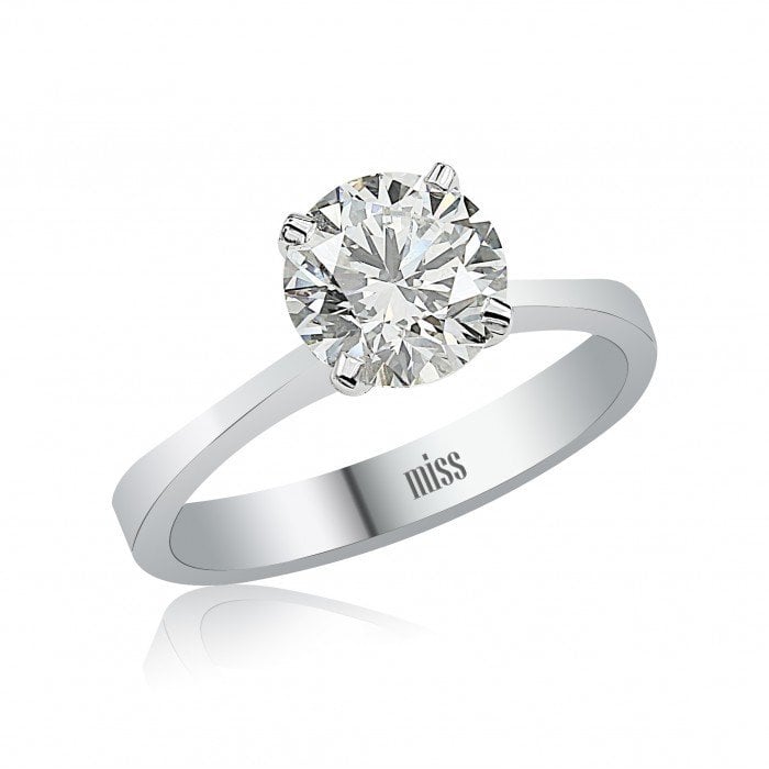 Tektaş Pırlanta Yüzük - 1,00 Karat 14 Ayar