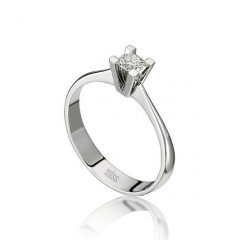 Tektaş Pırlanta Yüzük - G Renk 0,24 Karat 18 Ayar