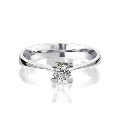 Tektaş Pırlanta Yüzük - G Renk 0,18 Karat 18 Ayar