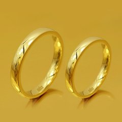 Altın Klasik Evlilik Alyansı 3mm Sarı - Çift Alyans