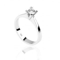 Tektaş Pırlanta Yüzük - G Renk 0,28 Karat 18 Ayar