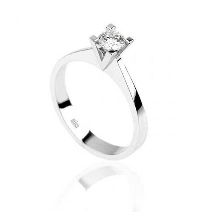 Tektaş Pırlanta Yüzük - G Renk 0,23 Karat 14 Ayar