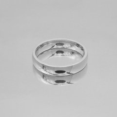 Altın Klasik Evlilik Alyansı 4mm Beyaz - Kadın Alyans 7-16 Ölçü Seçiniz