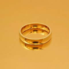 Altın Klasik Evlilik Alyansı 4mm Rose - Çift Alyans