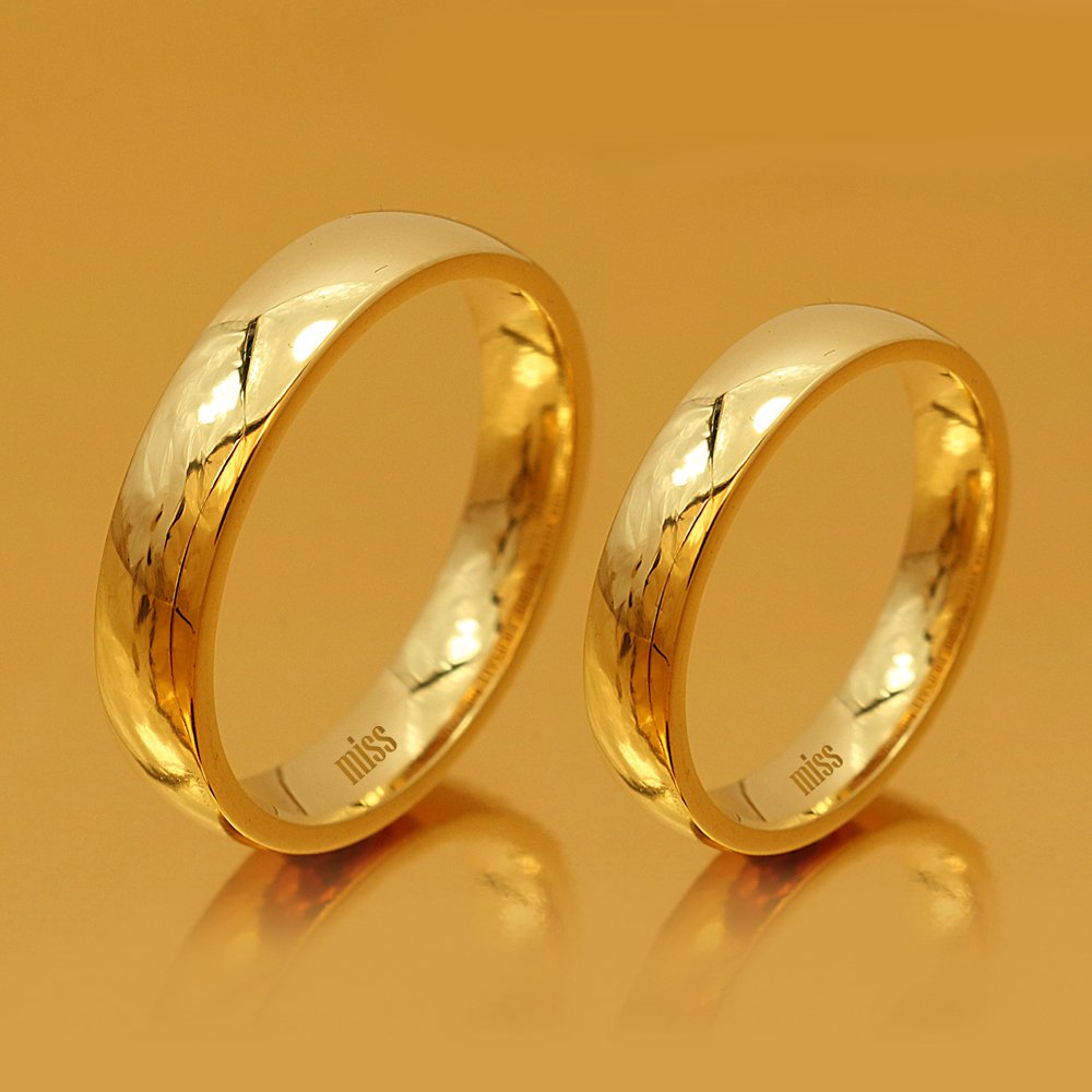 Altın Klasik Evlilik Alyansı 4mm Rose - Çift Alyans