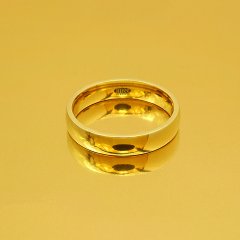 Altın Klasik Evlilik Alyansı 4mm Sarı - Kadın Alyans 7-16 Ölçü Seçiniz