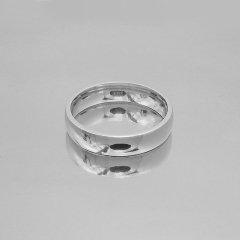 Altın Klasik Evlilik Alyansı 5mm Beyaz - Erkek Alyans 17-25 Ölçü Seçiniz