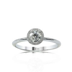 Pırlanta Tektaş Yüzük - 0.54 Karat 14 Ayar