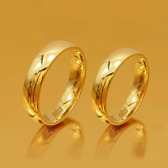 Altın Klasik Evlilik Alyansı 5mm Rose - Çift Alyans