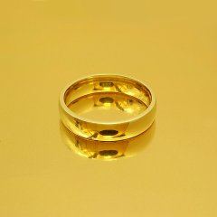 Altın Klasik Evlilik Alyansı 5mm Sarı - Çift Alyans