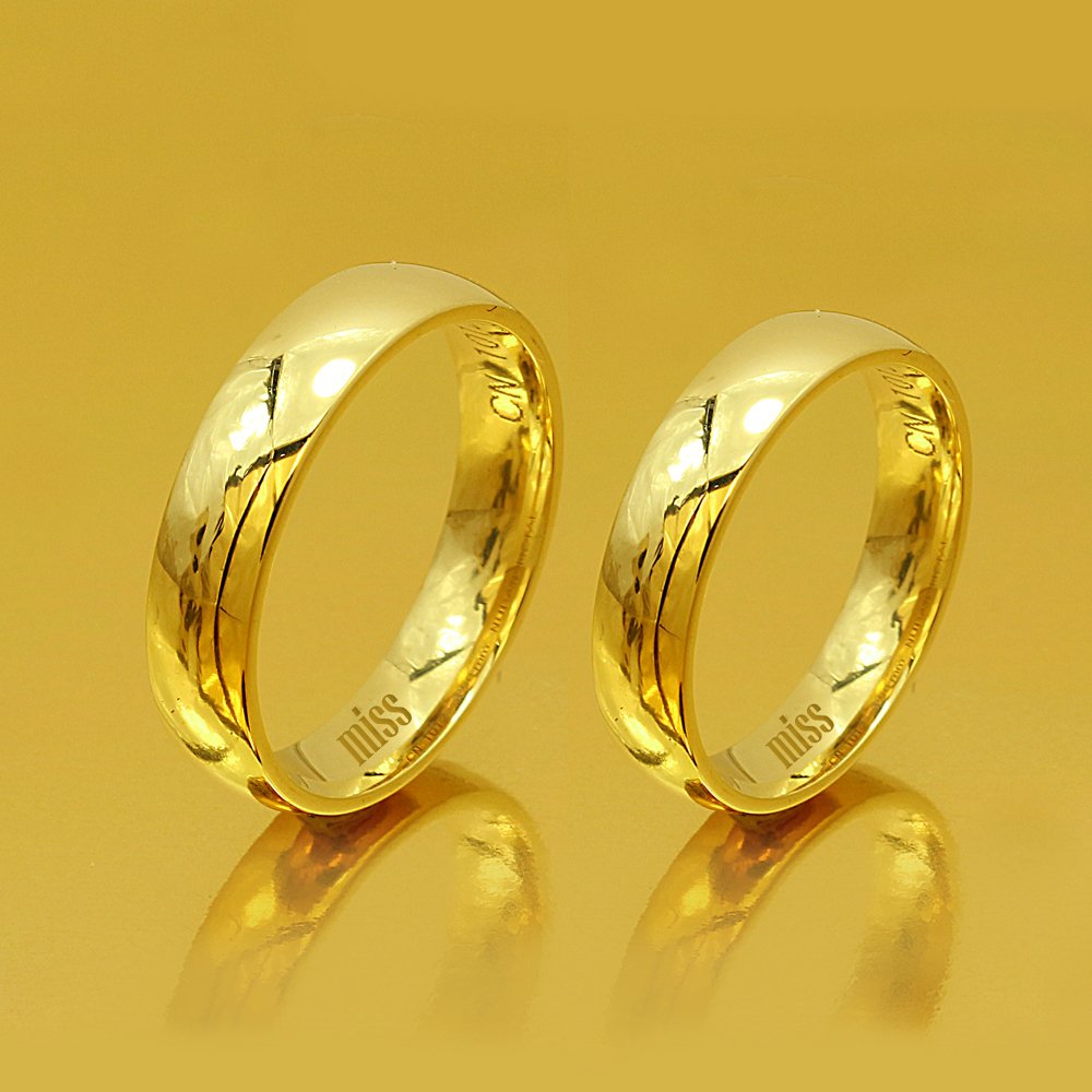 Altın Klasik Evlilik Alyansı 5mm Sarı - Çift Alyans