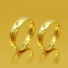 Altın Klasik Evlilik Alyansı 5mm Sarı - Çift Alyans