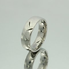 Altın Klasik Evlilik Alyansı 6mm Beyaz - Çift Alyans