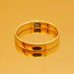 Altın Klasik Evlilik Alyansı 4MM Rose - Erkek Alyans 17-25 Ölçü Seçiniz