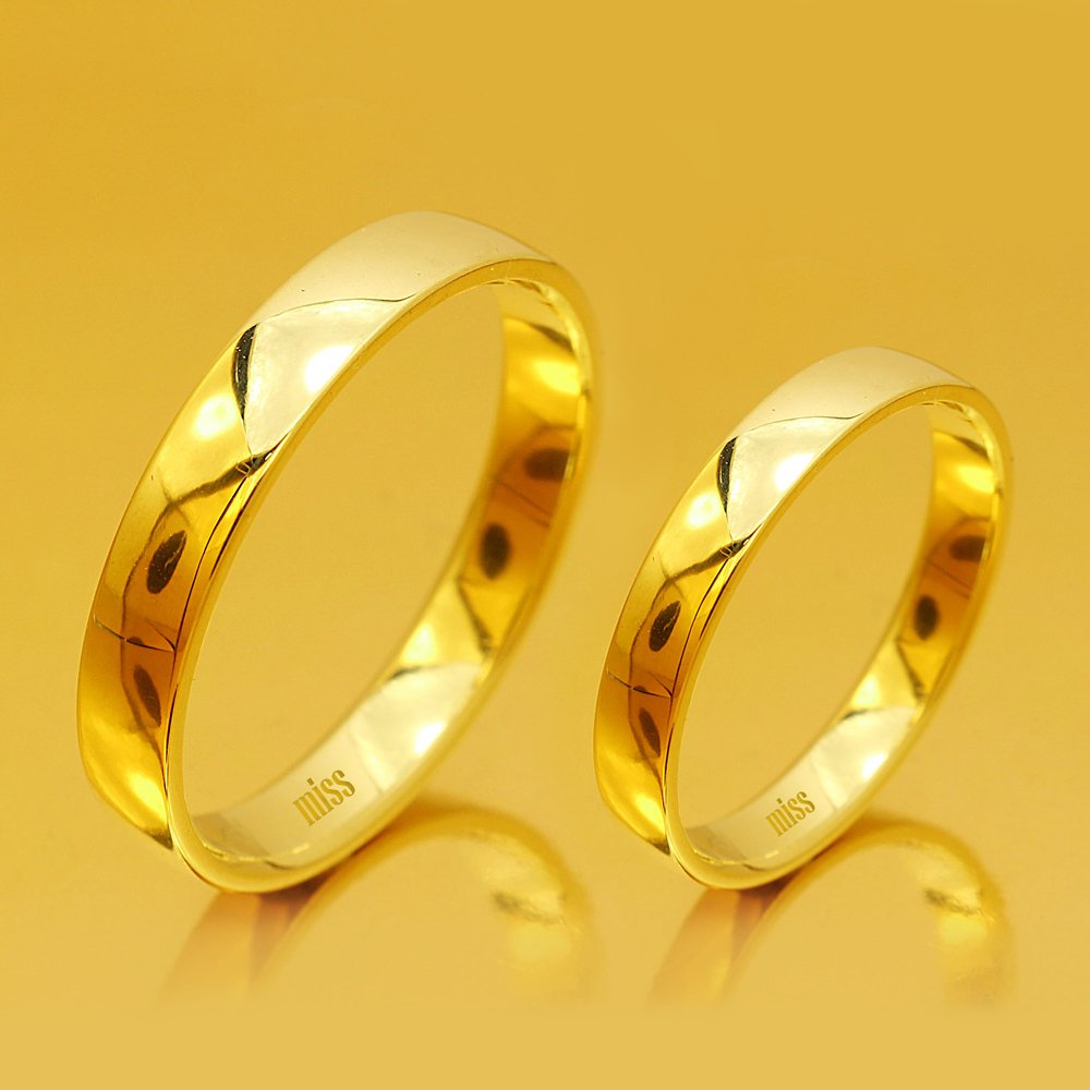 Altın Klasik Evlilik Alyansı 4MM Sarı - Çift Alyans