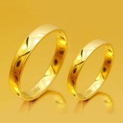 Altın Klasik Evlilik Alyansı 4MM Sarı - Çift Alyans