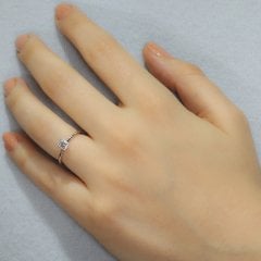 Baget Kesim Pırlanta Yüzük - 0,25 Karat G Renk 14 Ayar