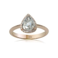 Damla Elmas Yüzük - Özel Mystery Koleksiyonu