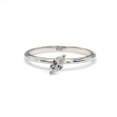 Markiz Kesim Tektaş Pırlanta Yüzük - G Renk 0.20 Karat 14 Ayar