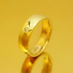 Altın Klasik Evlilik Alyansı 6mm