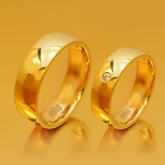 Altın Klasik Evlilik Alyansı 6mm Rose - Çift Alyans