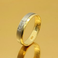 Altın Klasik Evlilik Alyansı 4MM Rose - Çift Alyans
