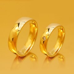 Altın Klasik Evlilik Alyansı 5MM Rose - Çift Alyans