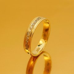 Altın Klasik Evlilik Alyansı 4MM Rose - Kadın Alyans 7-16 Ölçü Seçiniz