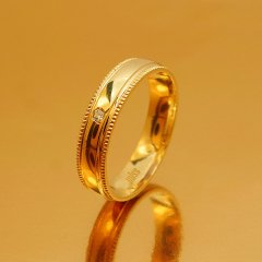 Altın Klasik Evlilik Alyansı 4MM Rose - Kadın Alyans 7-16 Ölçü Seçiniz