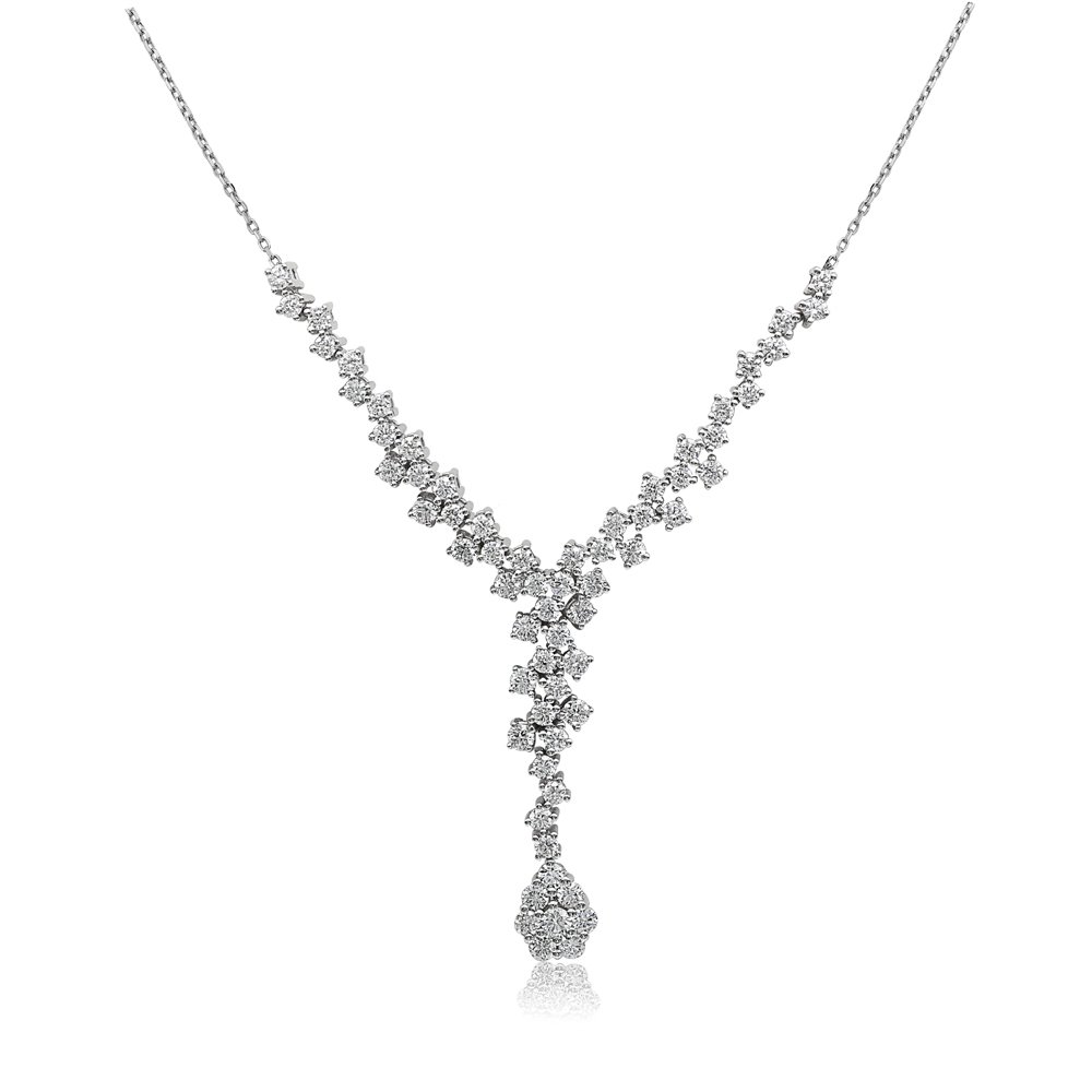 Pırlanta Fantezi Kolye - 1,65 Karat 14 Ayar