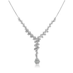 Pırlanta Fantezi Kolye - 1,65 Karat 14 Ayar