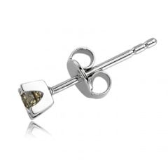 Brown Pırlanta Erkek Küpesi - 0,15 Karat 14 Ayar