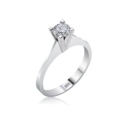 Tektaş Pırlanta Yüzük - 0,42 Karat 14 Ayar