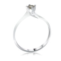 Brown Pırlanta Tektaş Yüzük - 0,13 Karat 8 Ayar