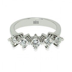 Beştaş Pırlanta Yüzük - G Renk 1,01 Karat 14 Ayar