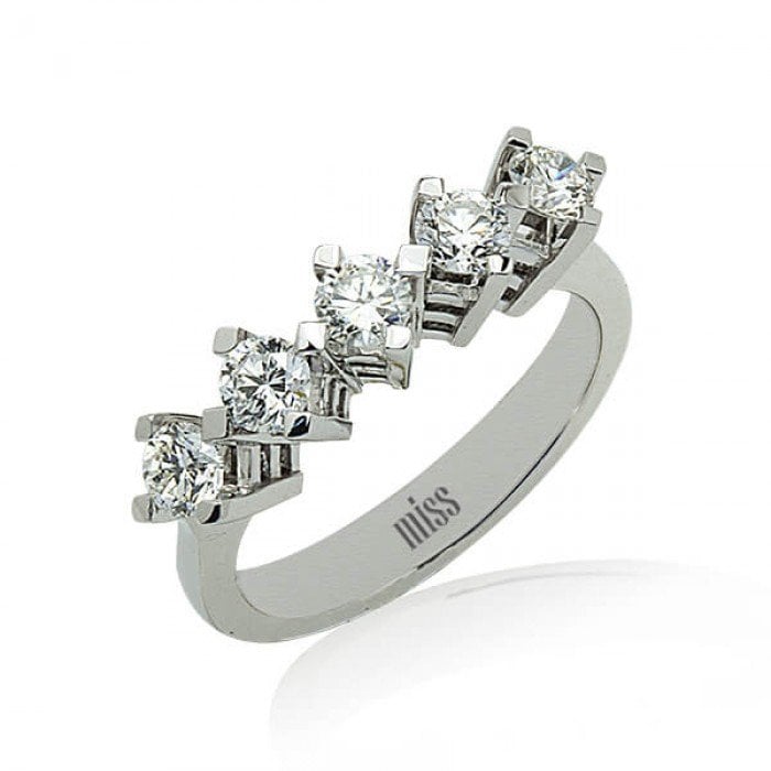 Beştaş Pırlanta Yüzük - G Renk 1,01 Karat 14 Ayar