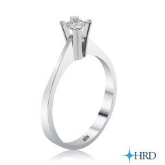 HRD Sertifikalı Pırlanta Tektaş - E Renk 0,23 Karat 14 Ayar