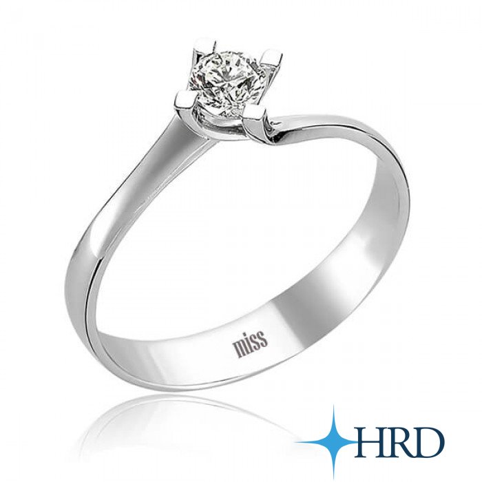 HRD Sertifikalı Pırlanta Tektaş Yüzük - 0,27 Karat 18 Ayar