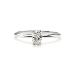 HRD Sertifikalı Oval Pırlanta Tektaş - 0,31 Karat G Renk