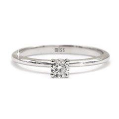 Tektaş Pırlanta Yüzük - 0,20 Karat F Renk 14 Ayar